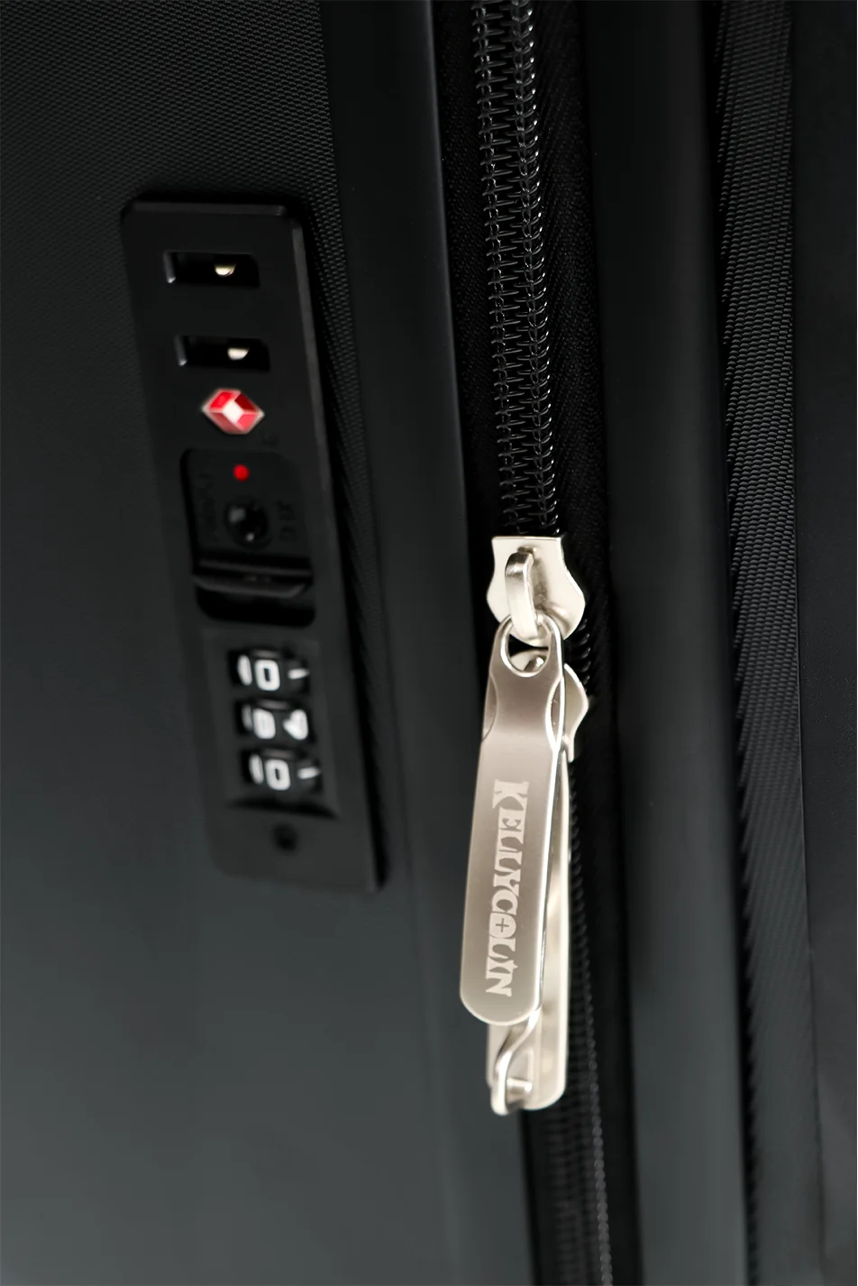 20 Inch Gothic Style Multifunctional Trolley Suitcase with Password Lock Coffin Shaped Storage Box