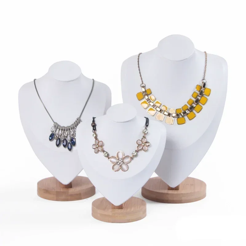 Tre Cổ Đỡ Mặt Dây Chuyền Hiển Thị Trang Sức Giá Đỡ Jewellry Hình Nộm Áo Ngực Cổ Cửa Sổ Hiển Thị Trang Sức Màn Hình Hiển Thị