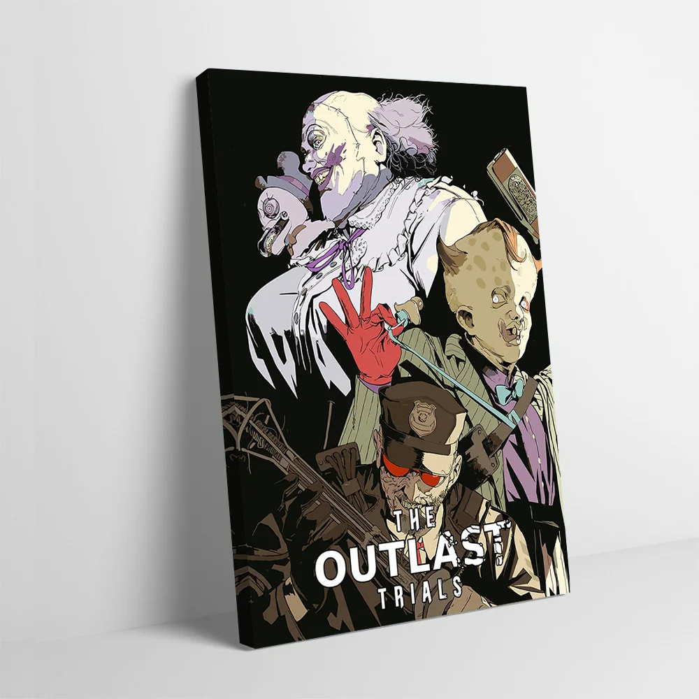 The Outlast Trials Game Printing Poster Custom Pictures Wall Art Canvas Painting Gift for Bathroom Decor Room Ornaments Mural