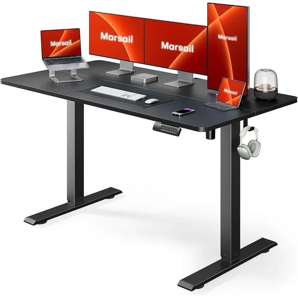 Electric Standing Desk with Sedentary Reminder, 55 * 24 Inch Standing Desk Adjustable Height