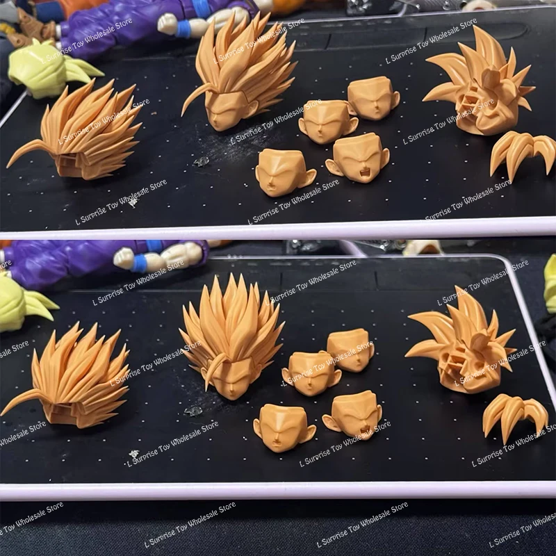 LEFMA & RECUSTOM Voltorb 스튜디오 드래곤 볼 슈퍼 사이어인 2 손오반 배틀 손상된 헤드 액세서리 애니메이션 액션 피규어 장난감 선물