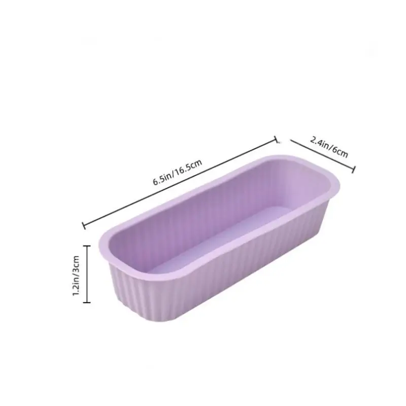 1 Pcs Silicone Rectangular Cake Mold DIY Ice Cube Tray Bread Pan Cake Toast Pancake Moulds Baking Molds Tools