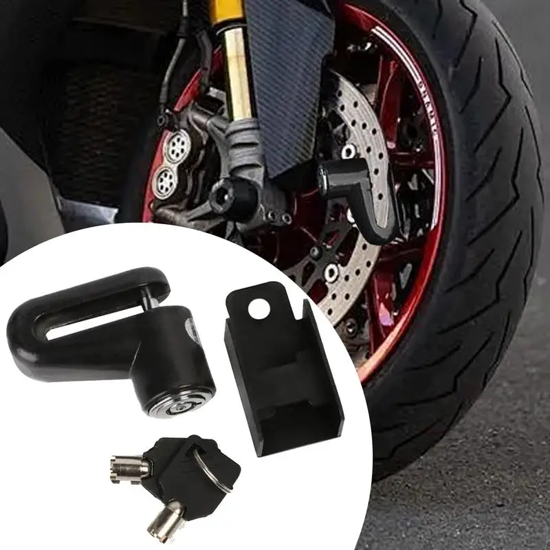 Bloqueio de disco da motocicleta resistente scooter roda bloqueio de freio a disco cadeado bicicletas bloqueio de freio a disco anti roubo bloqueio de roda com