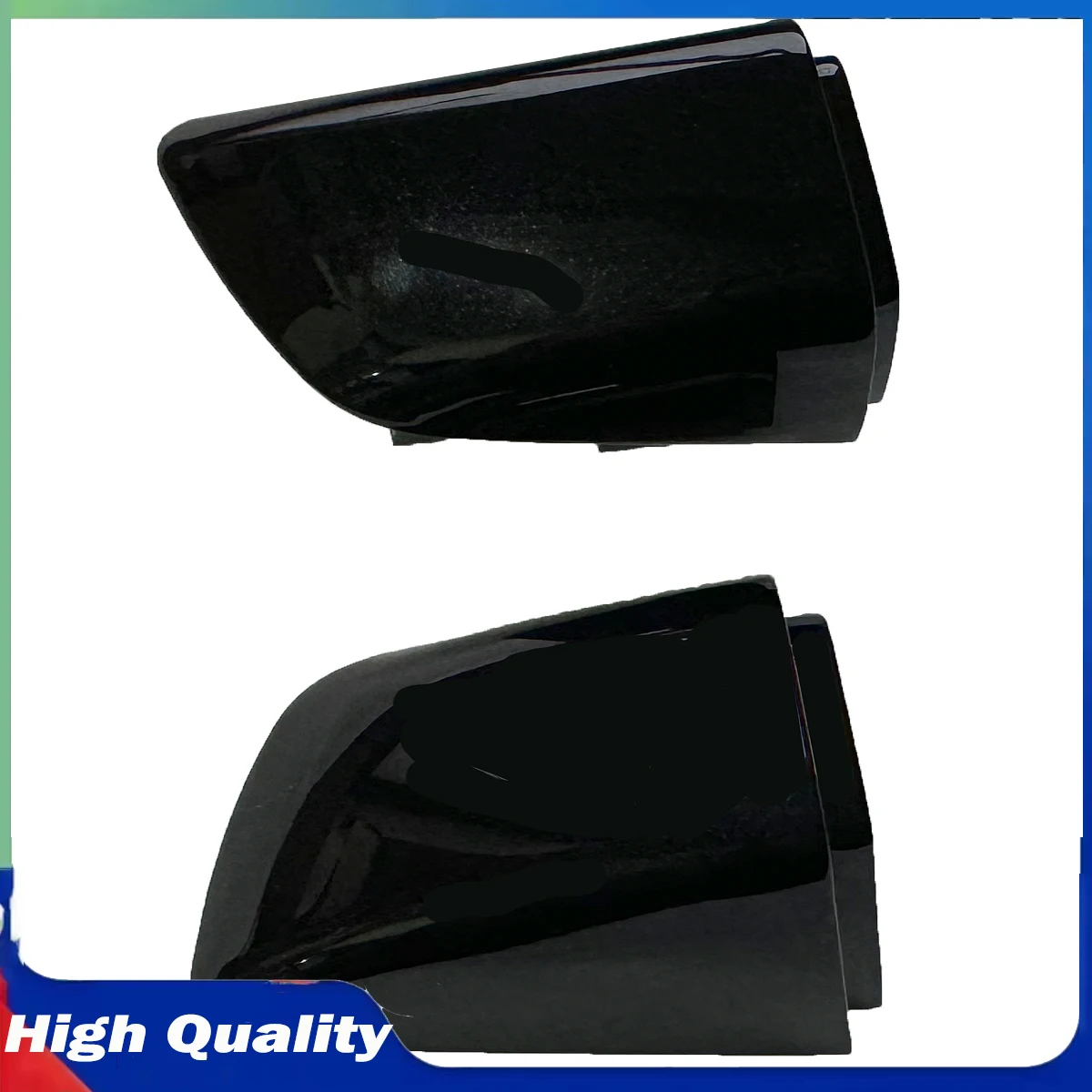 For VW Touareg 7P MK2 V6 R Line 2011-2018 7P6837879A 7P6839168A 1PC Black LHD Car Front Left Right Outer Door Handle Cover Cap