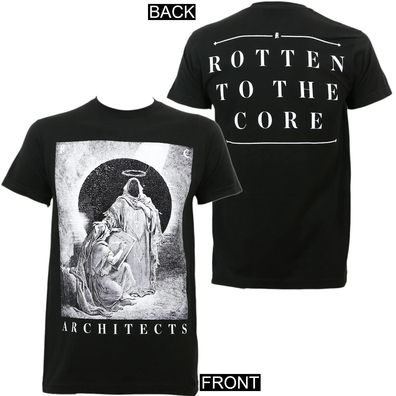 Authentic ARCHITECTS Band Rotten To The Core Slim Fit T-Shirt S NEW