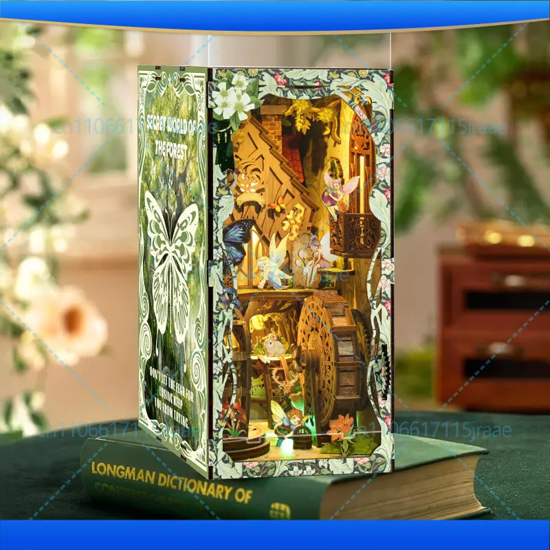 

Лесная секретная книга, собранный вручную деревянный архитектурный креативный орнамент