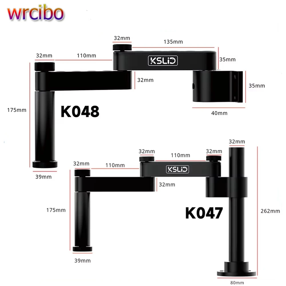 

KSLID K047 K048 микроскопы металлический кронштейн фиксированный подъем Складной поворотный кронштейн совместимый с 99% микроскопами универсальные вспомогательные инструменты