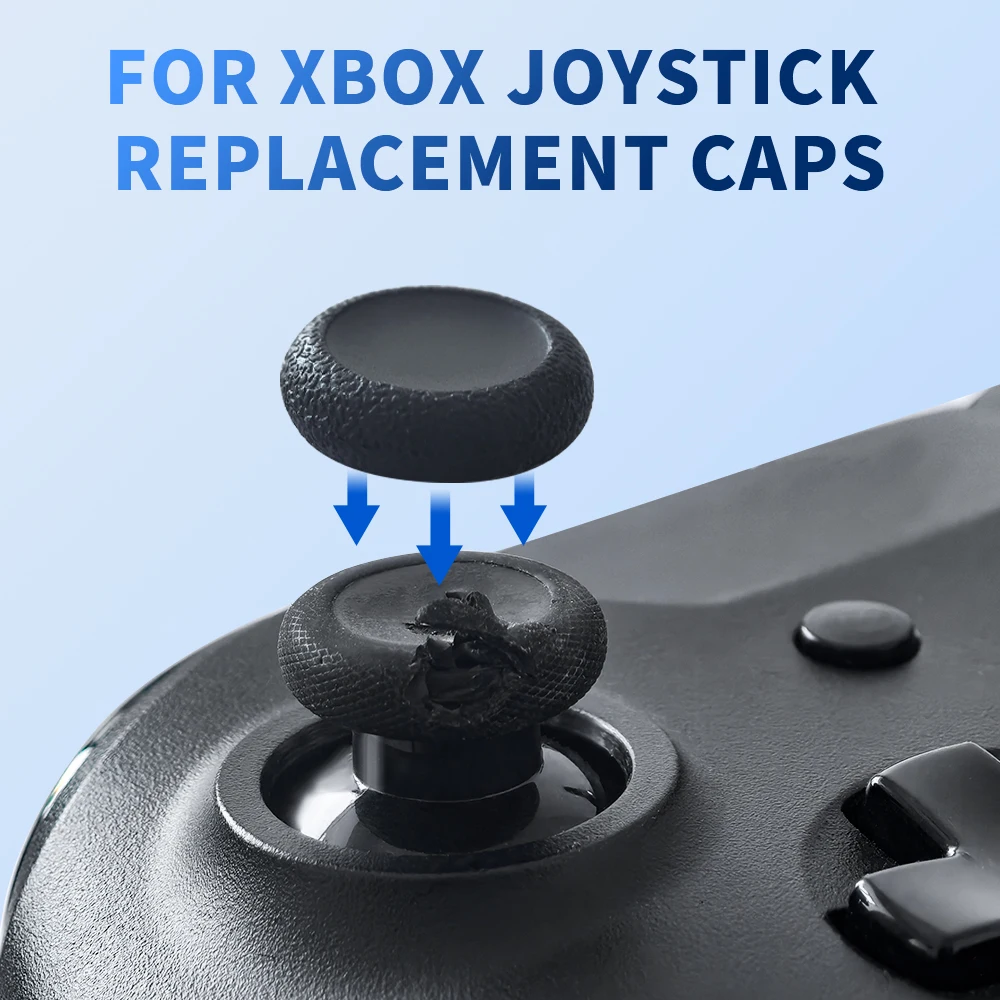6pcs Replacement and Repair of Mushroom Head Wear on Joystick for Xbox One Series S/X Controller Keycaps Joycon Cap Plastick view 2