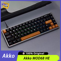 Akko MOD68 HE 65% Magnetic Switch Gaming Mechanical Keyboard Aluminum CNC Keybaord Rapid Trigger 0.005mm 8K ARGB Gasket Gifts