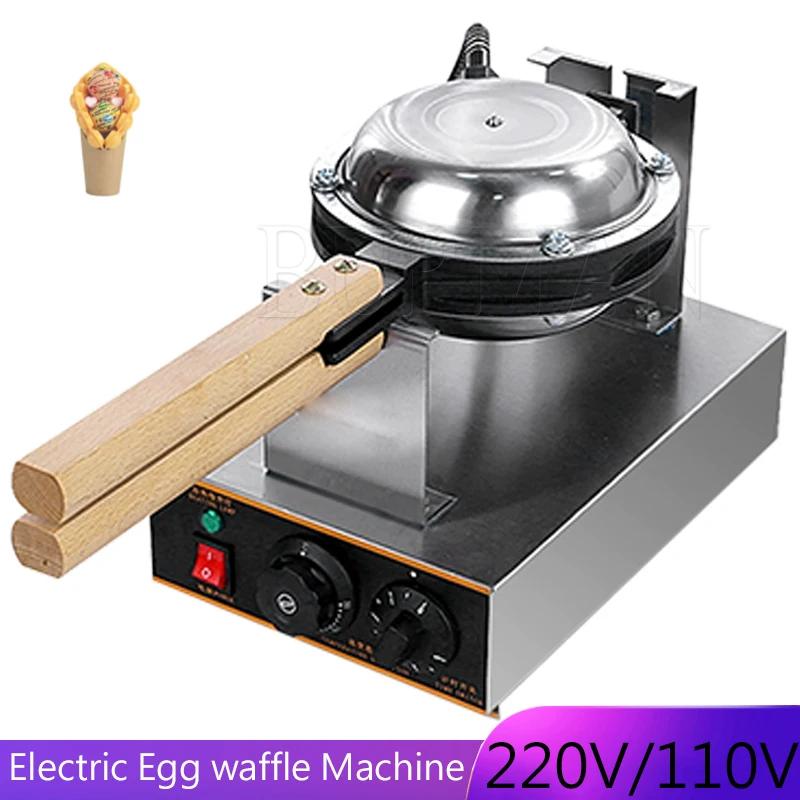 Commercial Electric Waffle Maker Machine Eggettes Bubble Puff Cake Oven Non Stick Bubble Egg 110v 220v