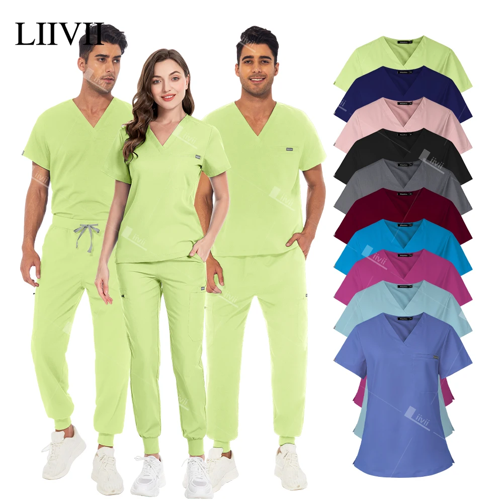 

Women Scrub Set Nurse Uniform Accessories Medical Uniform Men Hospital Clinical Workwear Dental Surgical Uniform Nursing Clothes