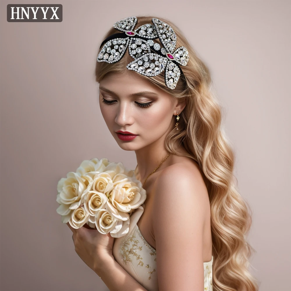 

YouLaPan Exquisite Bridal Wedding Headbands Handmade With Diamonds Ladies Luxurious Banquet Dance Party Hair Accessories YXA223