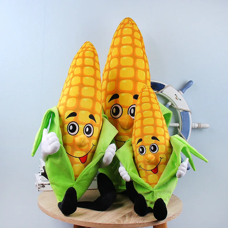 80 centimetri Del Fumetto Mais pannocchia di mais peluche bambola frutta verdura cibo Anti-stress morbido cuscino divano auto arredamento della stanza ornamento Cuscino regalo