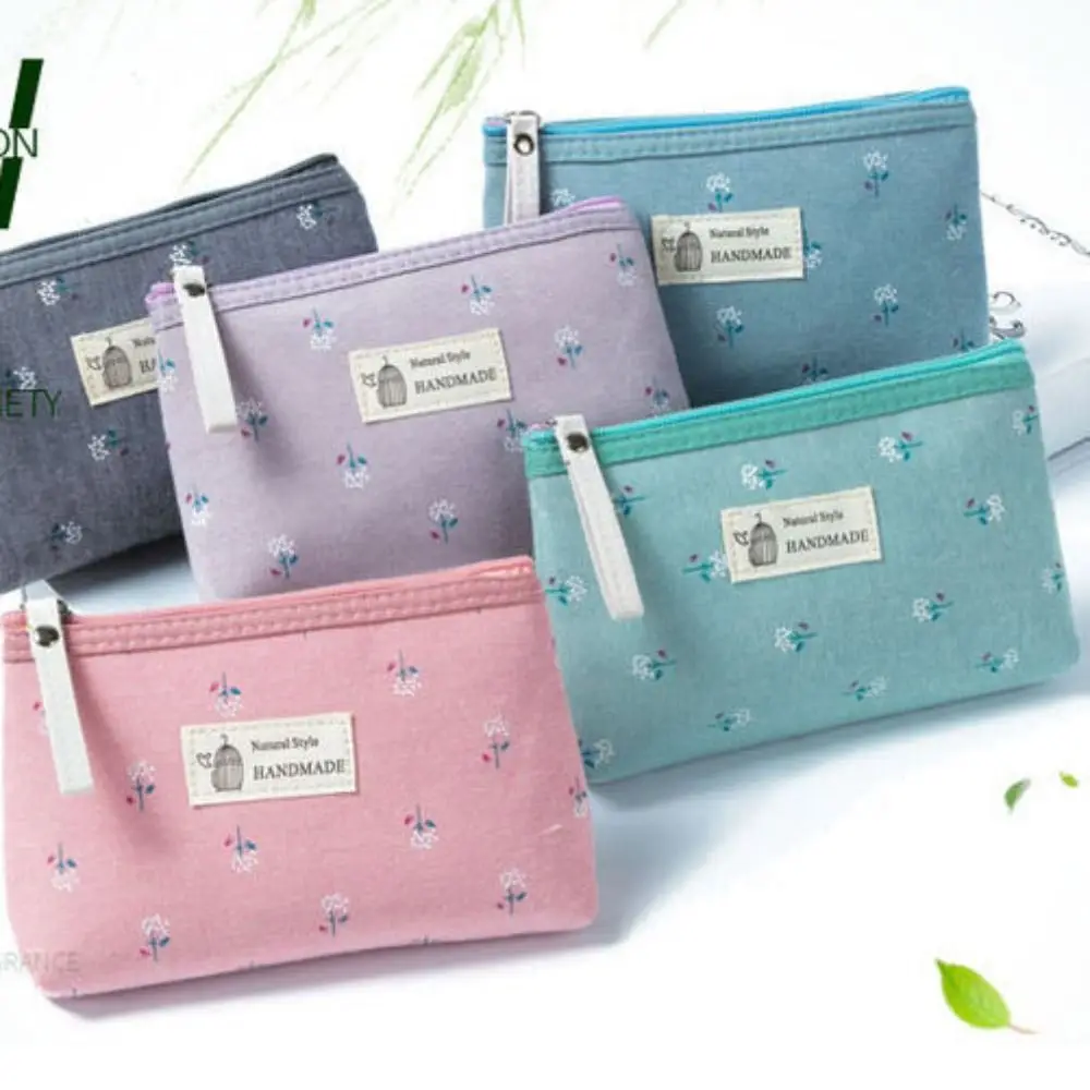 Make Up Bags Travel Washing Pouches Small Coin Purses Toiletry Organizer Canvas Cosmetic Storage Bags