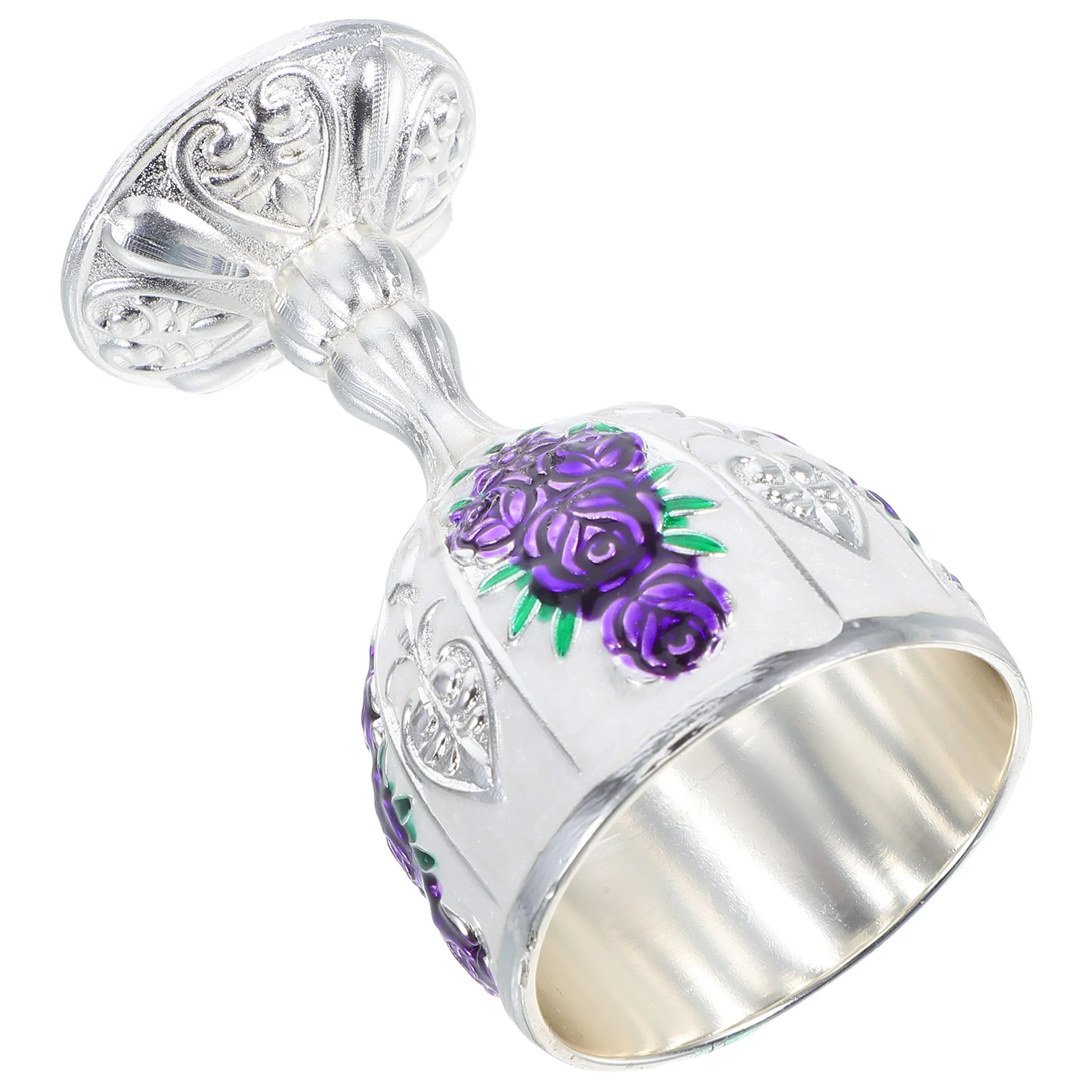 

Mini Metal Wine Goblet 30Ml Vintage Alloy Cup for Whiskey Wine Beer Cocktail Reusable Portable Elegant Decorative European Style