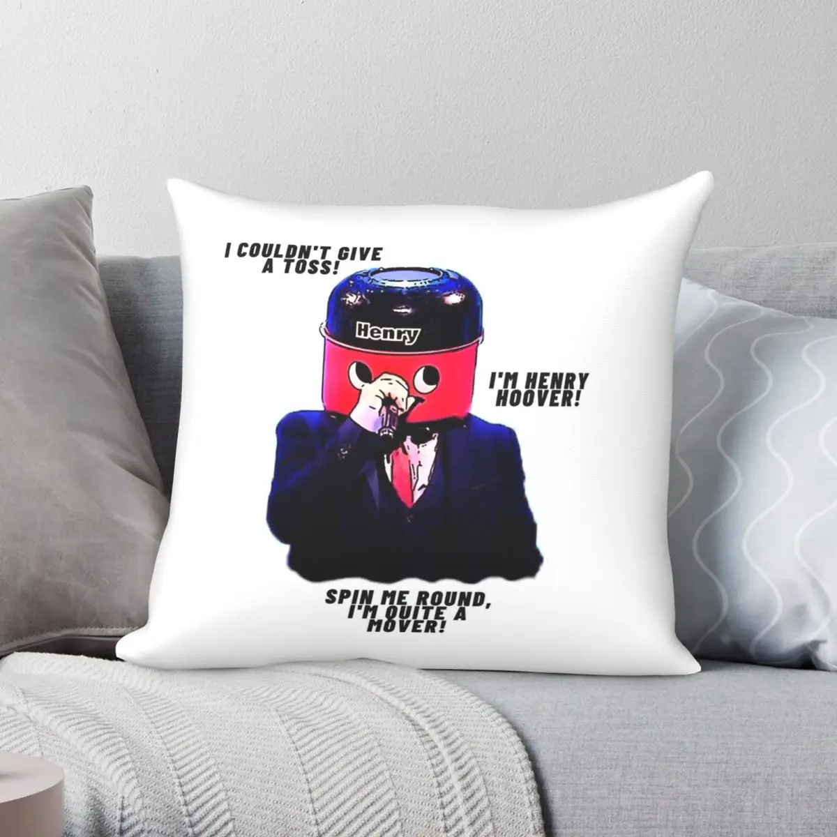 Horne Section Henry Hoover Pillowcase Polyester Linen Velvet Printed Zip Decor Pillow Case Sofa Seater Cushion Cover 18