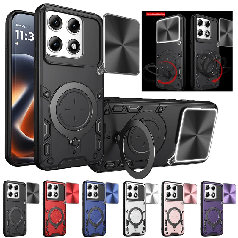 Housse de protection robuste pour Motorola Moto Edge 70 Pro, avec support à anneau, protection d'objectif, Fundas Coque Capa