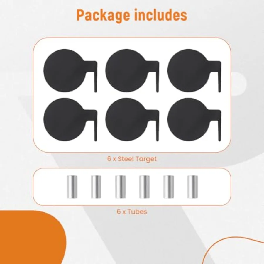 6 قطعة مجاذيف شجرة المبارزة AR500 6X3 8 هدف فولاذي لتقوم بها بنفسك هدف الرماية مع أنابيب للتدريب على المدى الخارجي والتنافسي