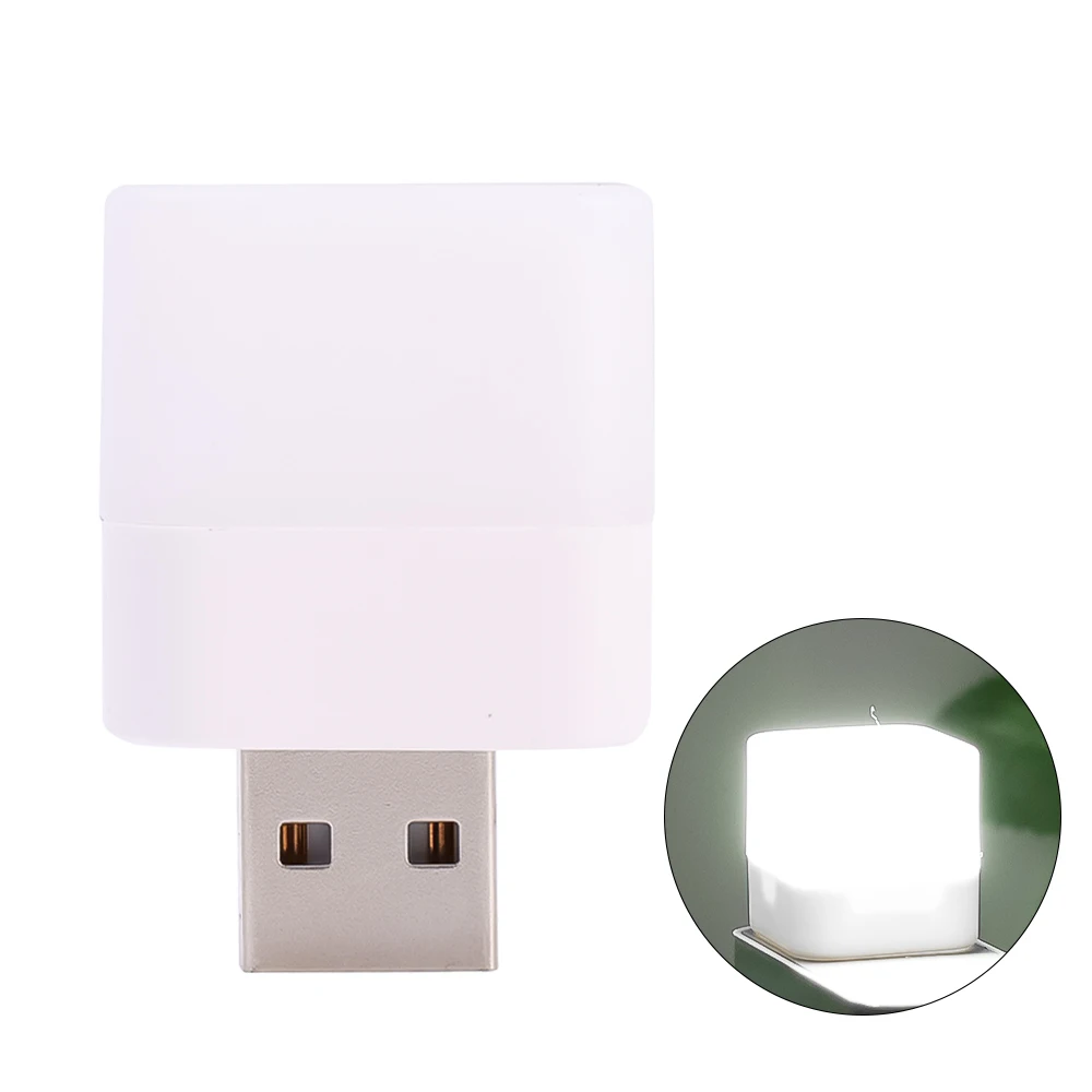 Portable USB Plug Lamp Small Night  Lights Eye Reading Desk LampsComputer Mobile Power USB LED  Light