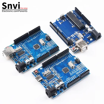 UNO R3 Entwicklungsboard ATMEGA328P CH340 / ATEGA16U2 kompatibel für Arduino mit Kabel R3/R4 UNO Proto Shield Erweiterungsplatine