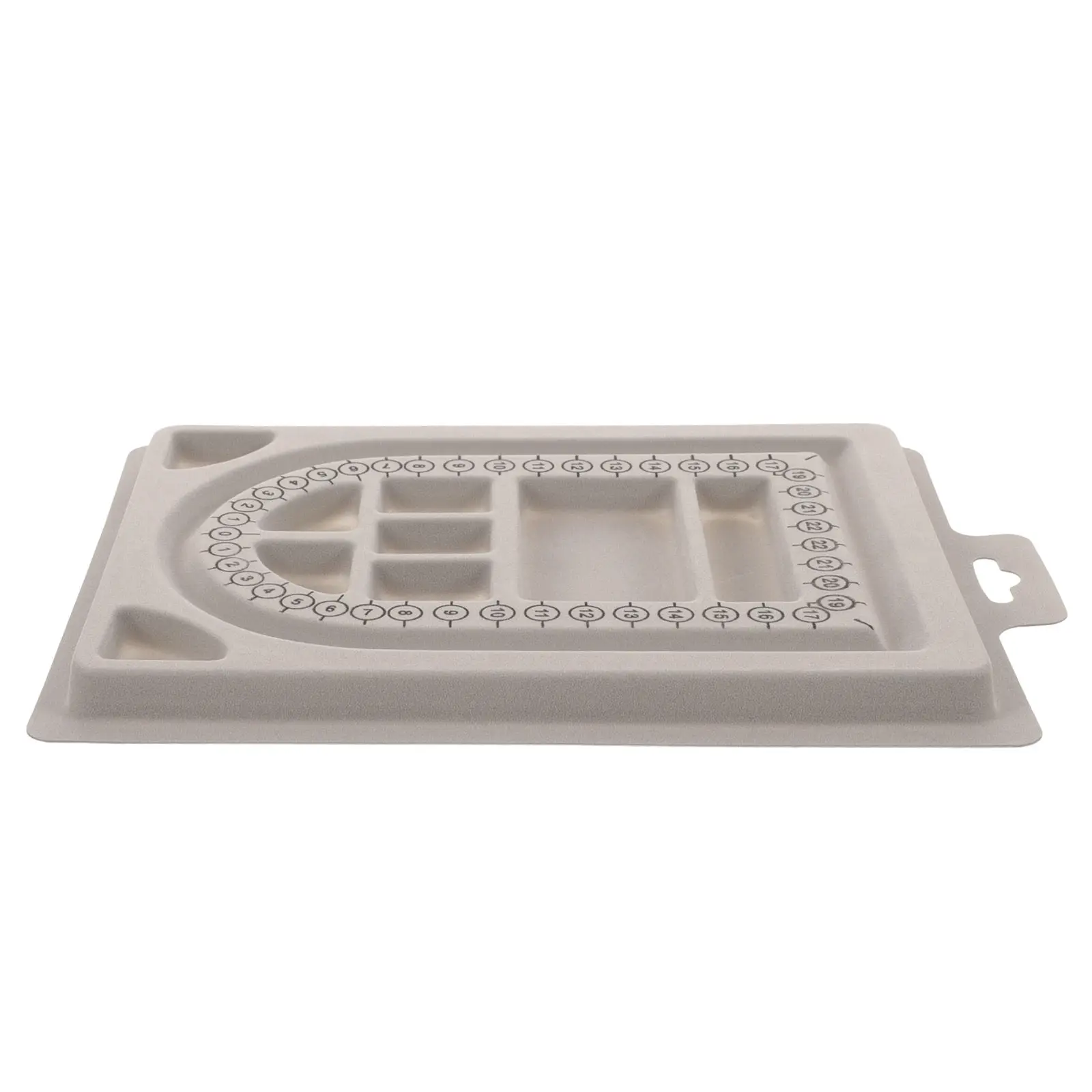 

Rectangular Jewelry Design Board with Grooved Bead Trays for Necklace Bracelet Making Measurement Sorting and DIY Craft Jewelry