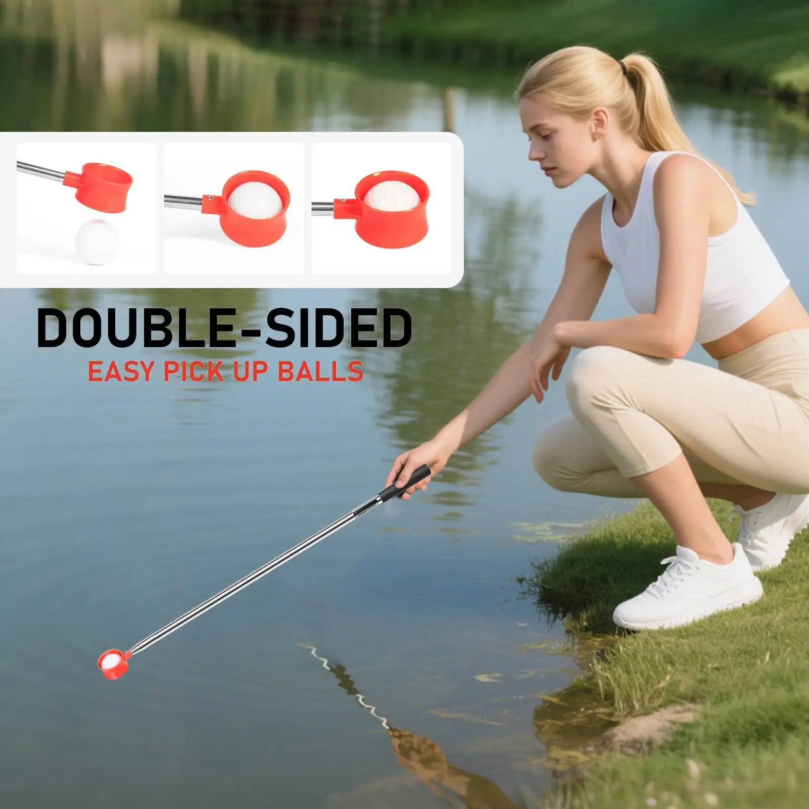 كرة جولف المسترد كرة تلسكوبية المنتزع 9Ft/12Ft أداة تلسكوبية منتقي الجولف اكسسوارات للشجيرات المائية الرجال النساء #1