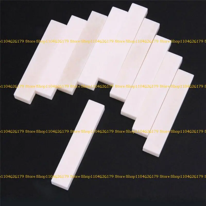

A1A2 Universal Guitar Bass Blank Bone Nut Untreated Bone Guitar Nuts Blank Guitar Bone Saddle Bass Guitar Accessories