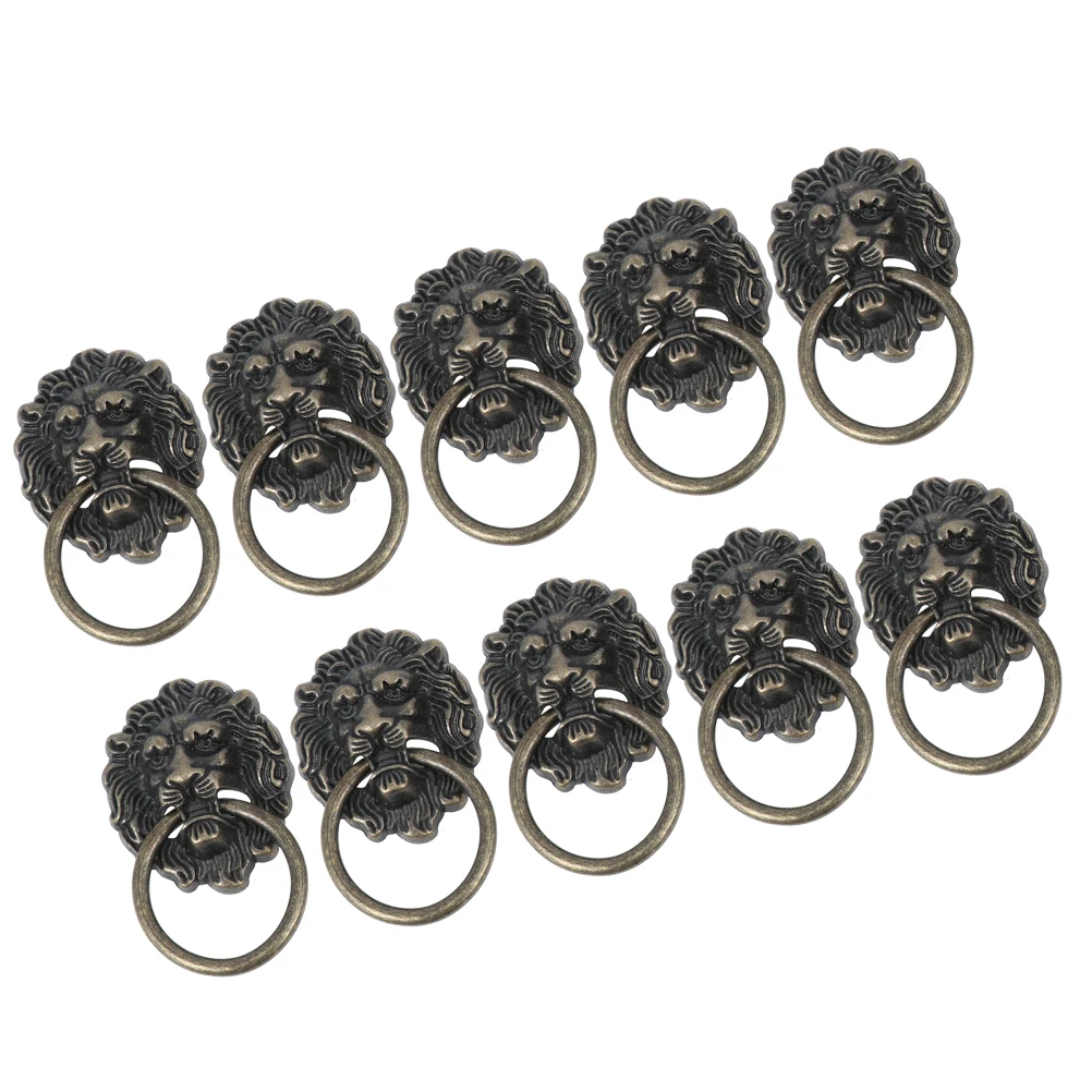 

2 set Lion Handles for Cabinets Drawers Zinc Door Knobs Alloy Cupboard Handle Knobs Door Cupboard Furniture Hardware