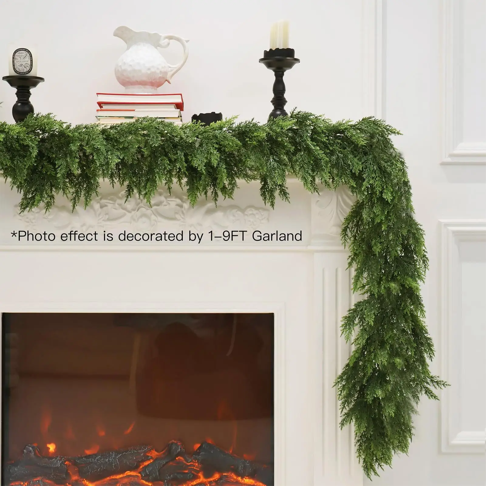 150/180/270 cm Künstliche Pflanzen Weihnachten Girlande DIY Kranz Weihnachten Navidad Hause Dekoration Kiefer Rattan Hängen ornament – Detail 10