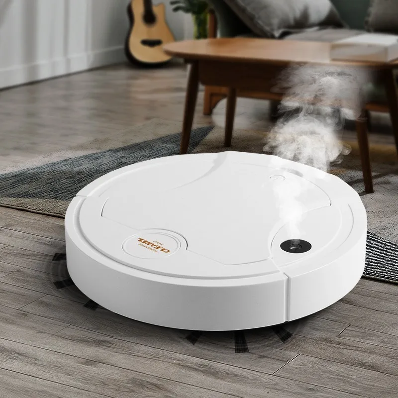 4 in 1 Rechargeable Robot Vacuum Cleaner with USB & Spray Wet & Dry Mopping for Home & Hotel Use