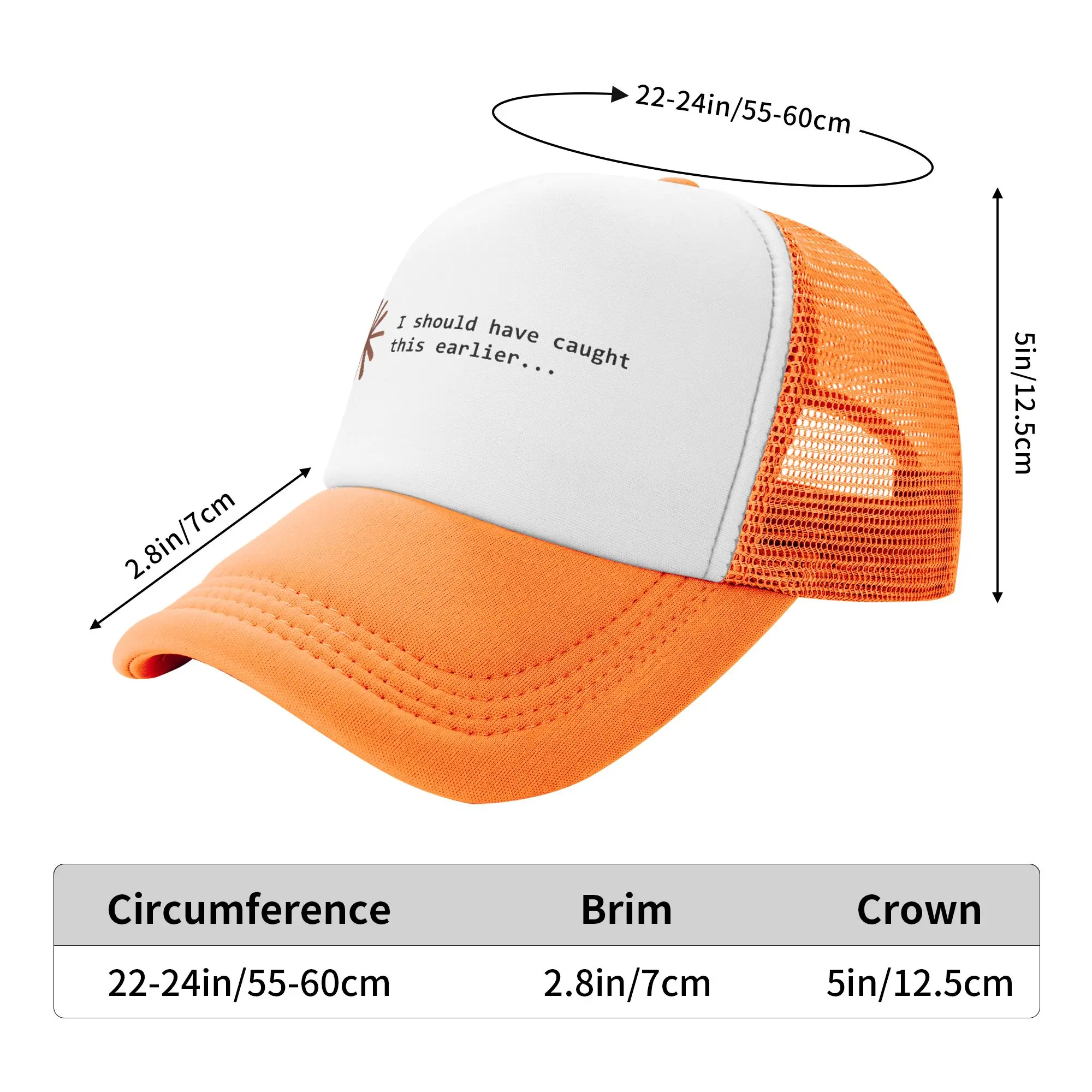 I Should Have Caught This Earlier Sun Hats Claude y2k Cute Men Adult Mesh Trucker Hat Sunscreen Design Baseball Caps Gift Idea