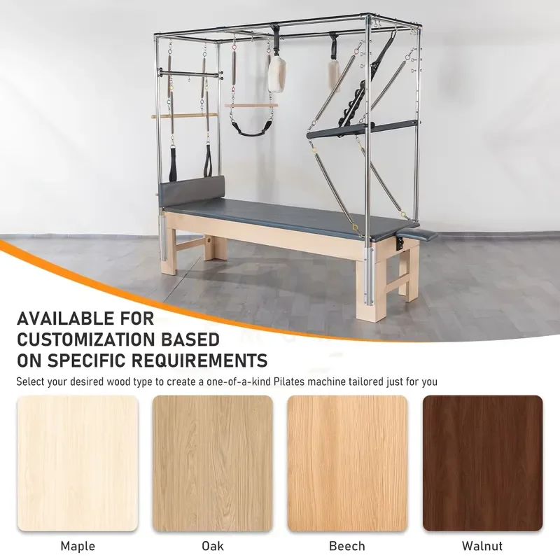 for Maple Wood Pilates Cadillac Bed Professional Trapeze Table Studio Training Equipment Factory Direct