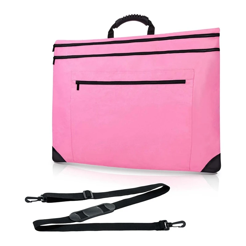 Lightweight Art Briefcase Waterproof Carrying Case With Sturdy Shoulders And Handle For Sketching,Posters And Painting