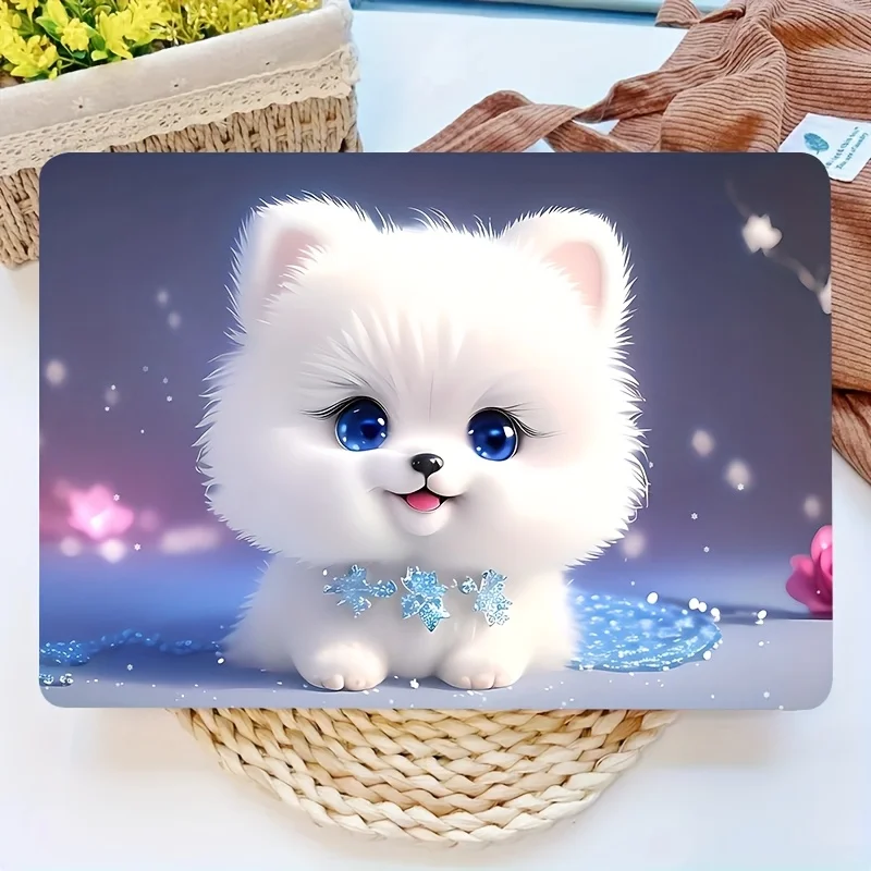 

2-Pack 3D Cute Puppy Notebook Sticker Light Beige, Vinyl Notebook Case, Digital Gift, Scratch Resistant