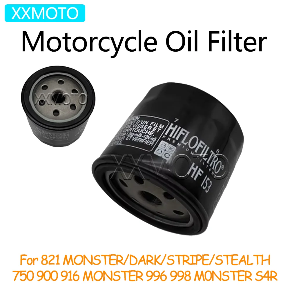 

For Ducati 821 Monster Dark Stripe/Stealth 600 795 796 900 Monster 996 998 Monster S4R Motorcycle Oil Filter Fuel Filter Element