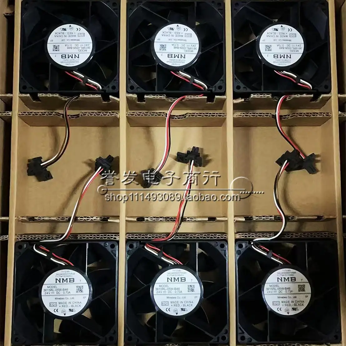 

НОВЫЙ ОРИГИНАЛ 3615RL-05W-B46 24 В 0,73 А 9038 90x90x38 мм ОХЛАЖДАЮЩИЙ ВЕНТИЛЯТОР РАДИАТОР