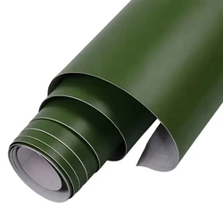 Matte Military Army Green Vinyl Wrap Roll with Air Release Self Adhesive Decal Car Wrapping