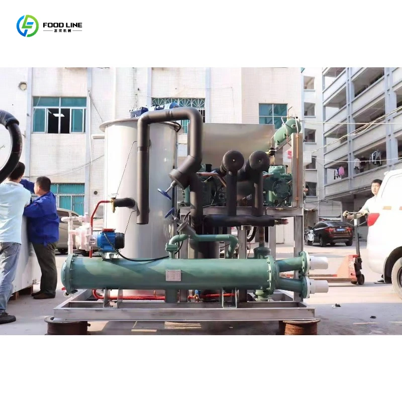 Slurry Ice Machine Wet Market Fish Stall Daily Cooling Device For Clam Mussel Octopus Catch Very Reliable Heavy Duty