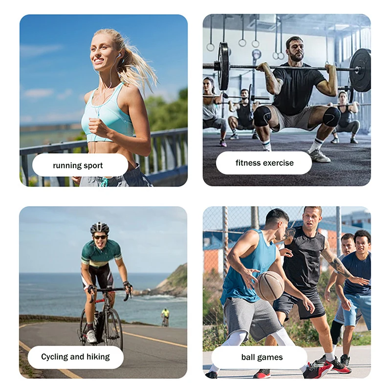 Dünne und atmungsaktive Kniebandage, Knieunterstützung, lindert Gelenkschmerzen, stoßabsorbierend, hilft, das Knie für den Fitnessbetrieb zu stabilisieren – Detail 6