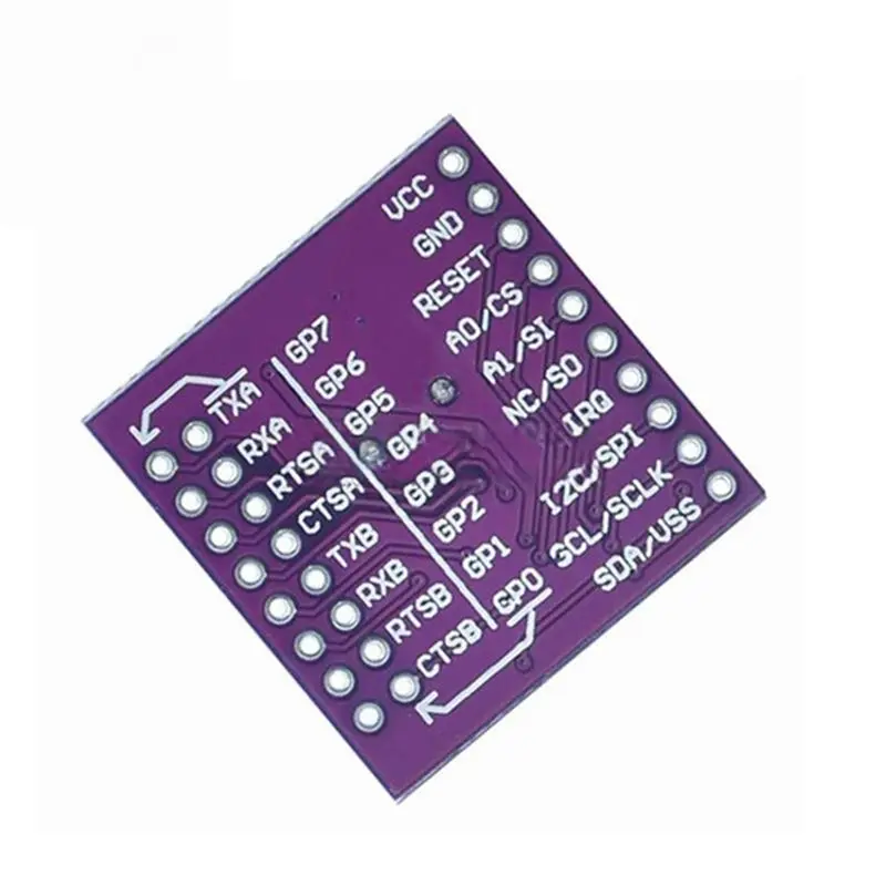 A99E-SC16IS752 I2C/SPI Bus Interface To Dual Channel UART Conversion Module, 2-Channel Serial Port Expander
