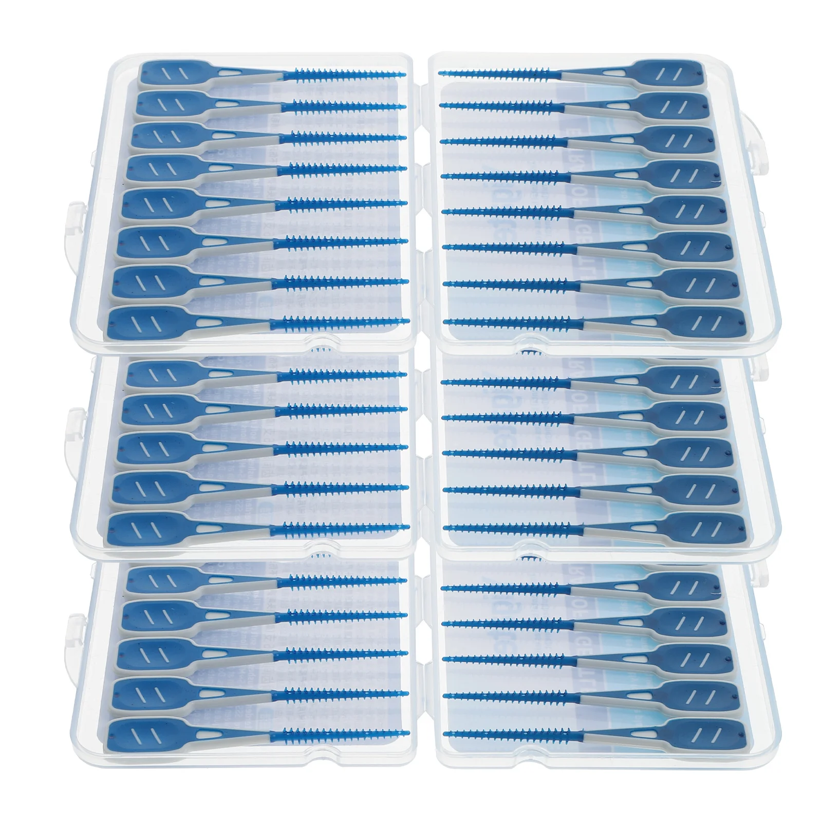 48 Uds cepillo Interdental hilo dental palillo de dientes herramienta de cuidado bucal limpieza de dientes herramientas personales interdentales