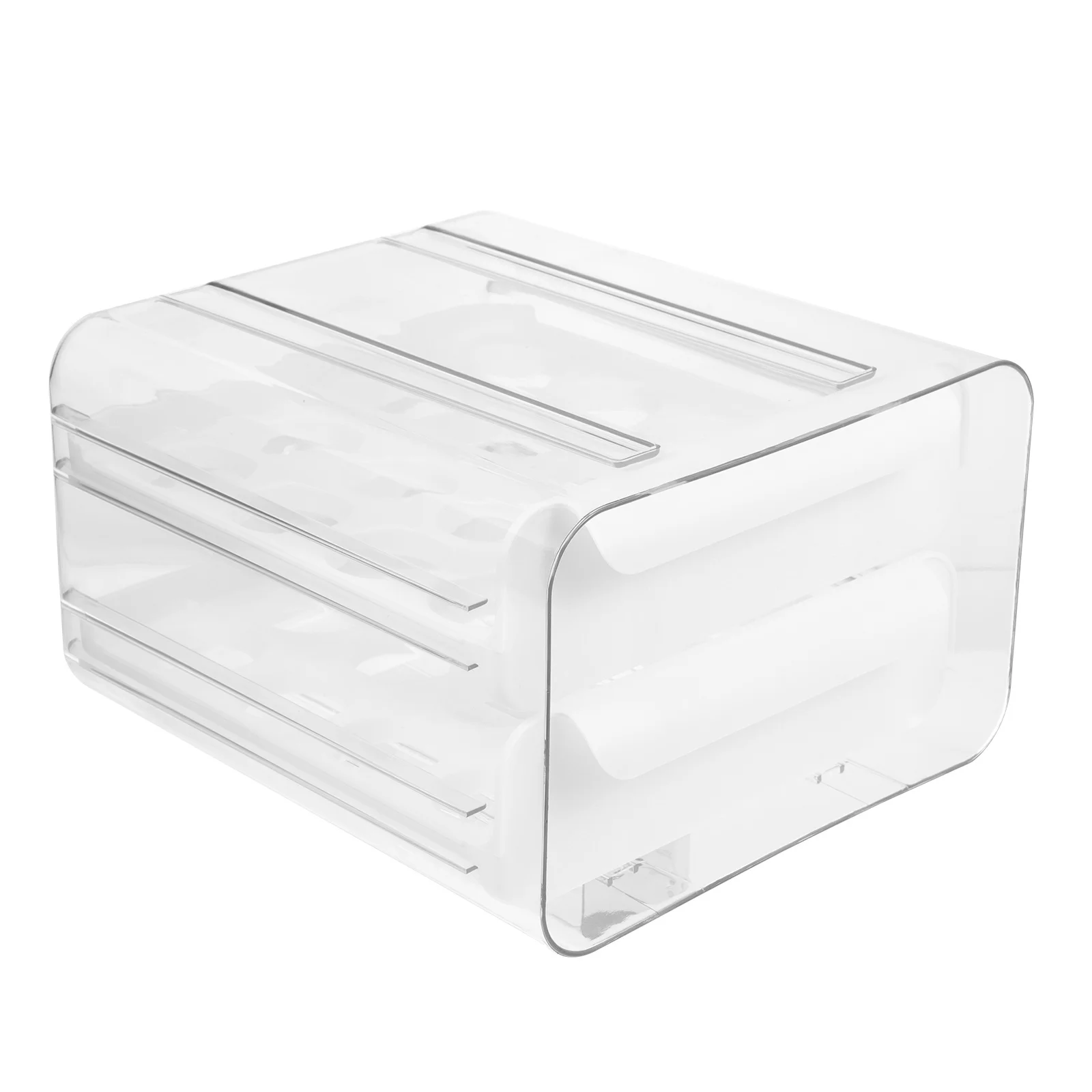 

1Pcs Refrigerator Fresh-Keeping Storage Box Food-Grade Plastic Double Layer Fruit Vegetable Holder Easy Install