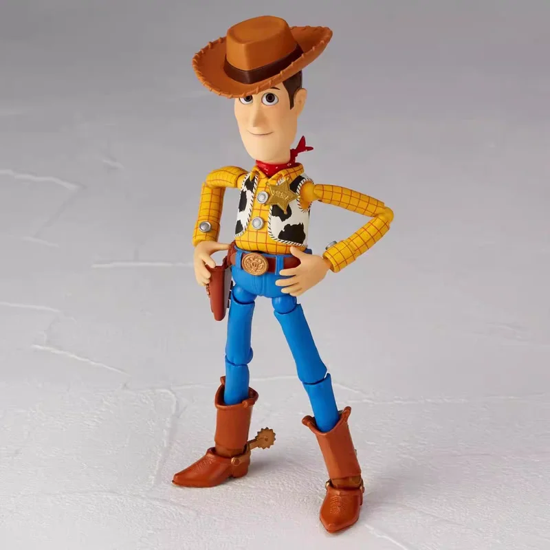 

Toy Story Revoltech Woody Ver2.0 Jessie Ver1.5 Action Figure Cowboy Figure Movable Joints Multiple Faces Replacement Hands