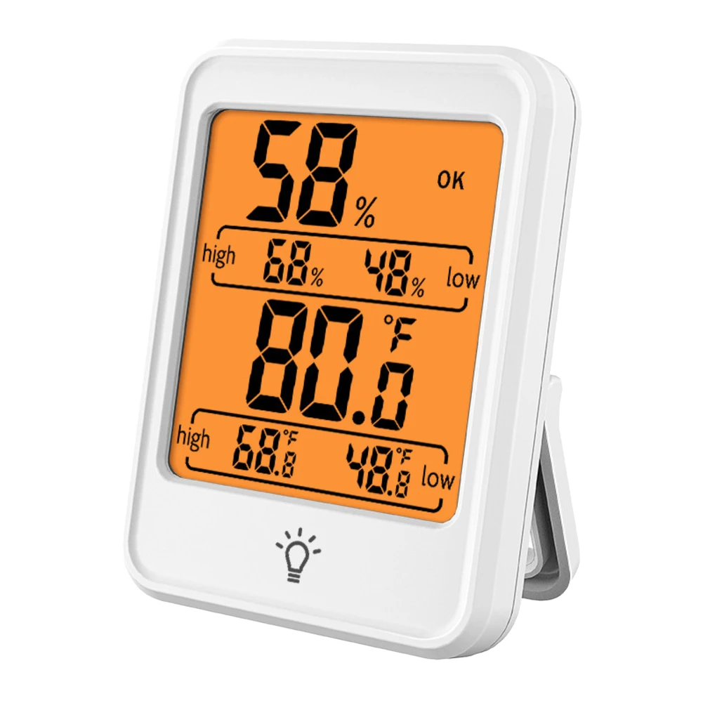 Climate Control White Indoor Climate Monitor Comfort Indicator Integrated Magnet Versatile Installation Options