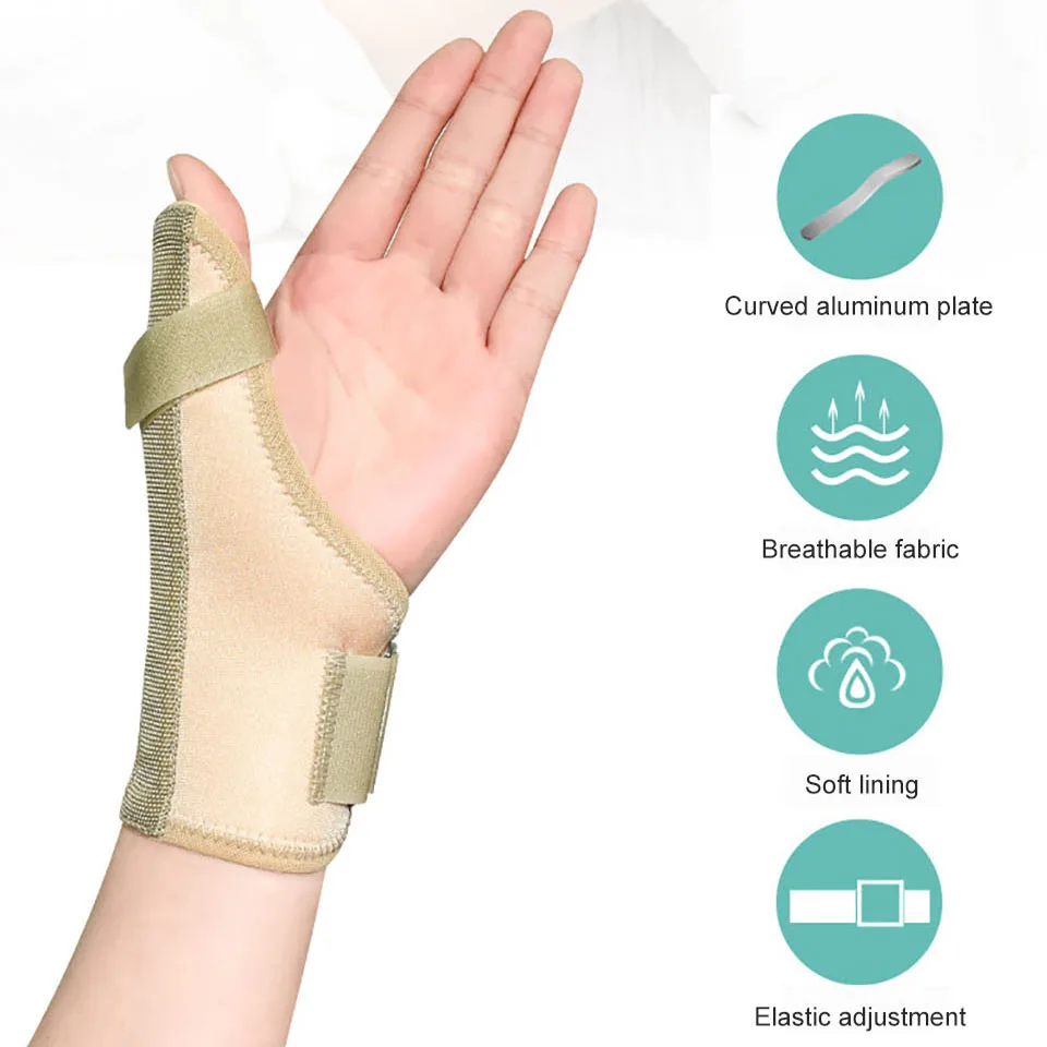 1Pcs Thumb Spica Splint Wrist Brace Support Joint Thumb Stabilizer for Pain Sprains ArthritisTendonitis Fits Right or Left Hand