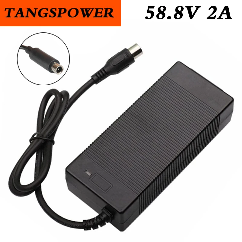 

58.8V 2A Lithium Battery Charger 52V 14S Li-ion Battery Pack Chargers Fast Chargeing