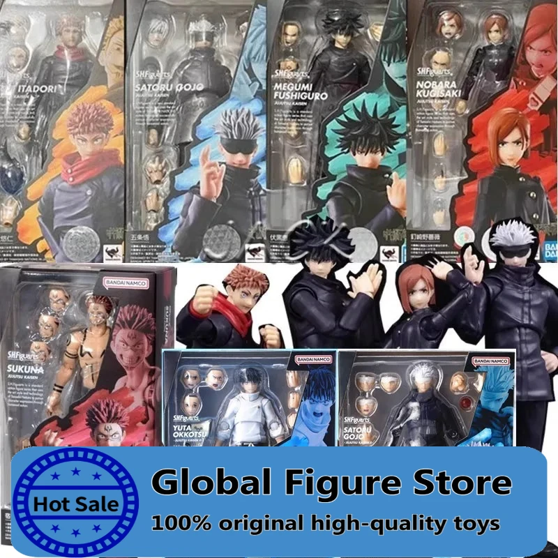 In Stock Genuine Bandai Shf Jujutsu Express Itadori Yuuji Nohara Gojo Satoru Fushiguro Megumi Movable Figure Collection Gift