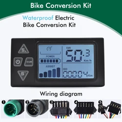 UART2 S861 Electric Bike LCD Display Meter Dashboard waterproof  Intelligent Display Electric Bike UART No. 2 Protocol