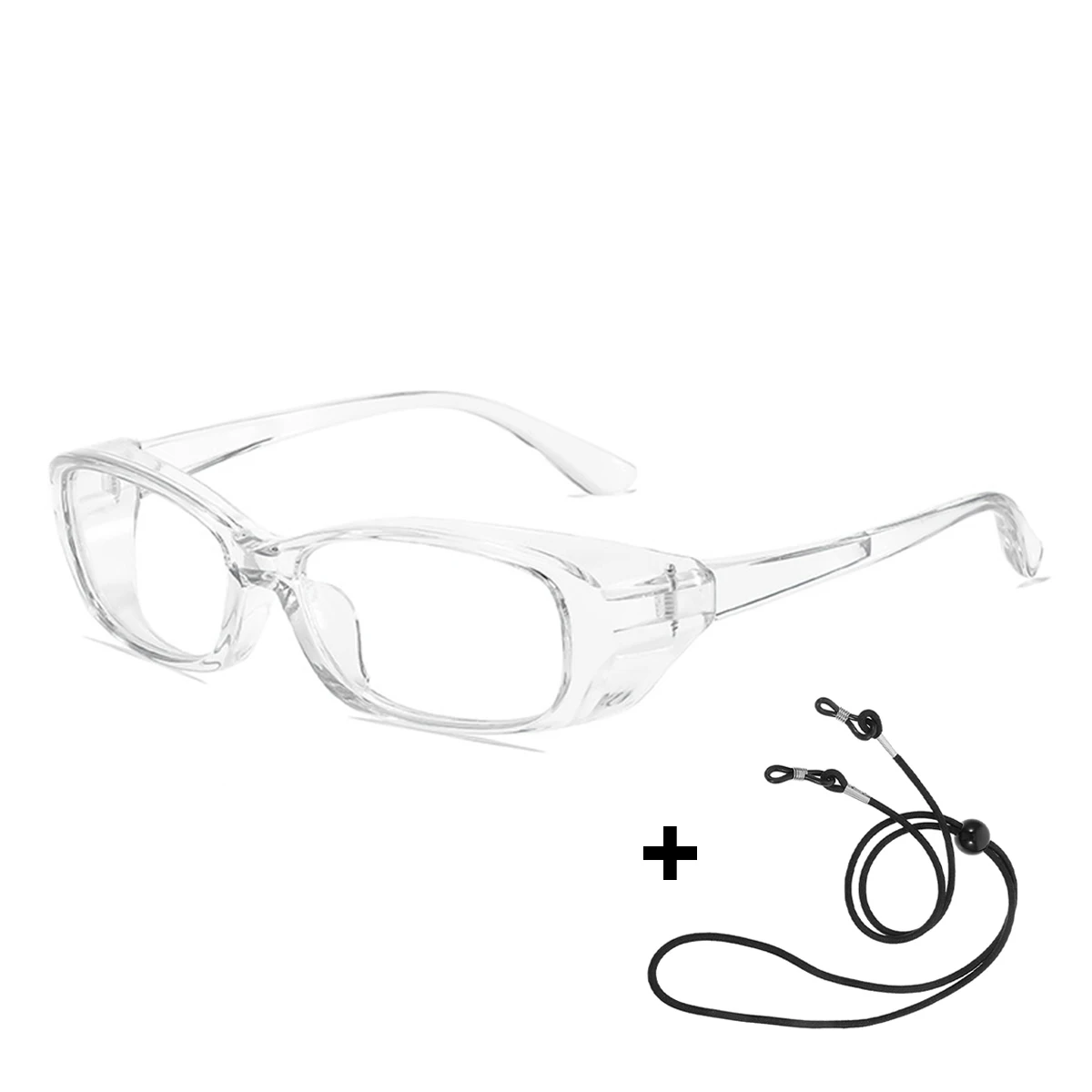 Anti-Pollen Safety Glasses Anti Fog with Side Shield Stylish Eye Protection for Women Men Work Sport with Retainer Strap HM8