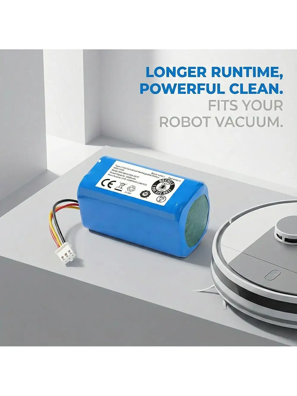 Akumulator 14,4V 2600mAh do robota sprzątającego Liectroux C30B E30 2D, zamiennik D071-INR-CH-4S1P, Midea M4 NEO 830P iHRV2 — zdjęcie produktu 7